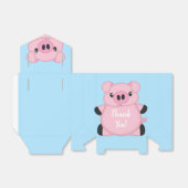 Blue Pig Baby Dusche Geschenkschachtel (Ungefaltet)