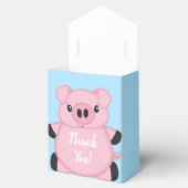 Blue Pig Baby Dusche Geschenkschachtel (Geöffnet)