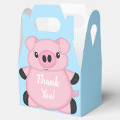 Blue Pig Baby Dusche Geschenkschachtel (Geöffnet)