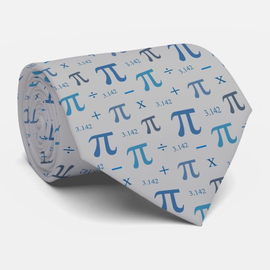 Blue PII 3.142 Mathematik Krawatte (Gerollt)