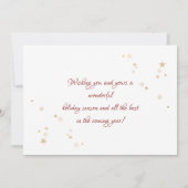 Blue Pine Tree Branches Foto Frohe Weihnachten (Rückseite)