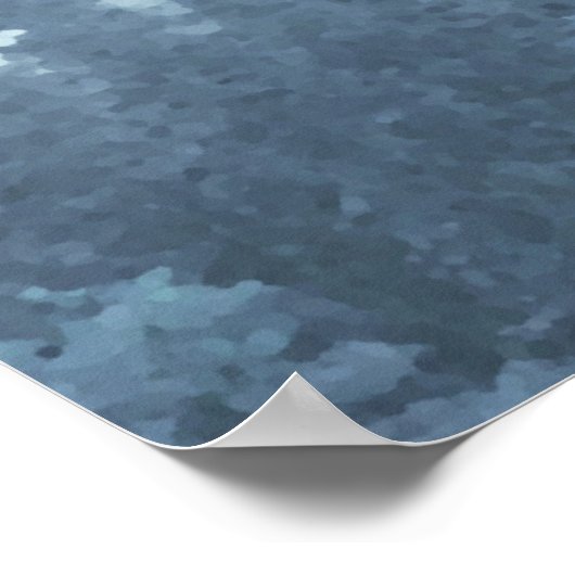 Blue Pine Trees 29 Table Wedding Seating Chart Poster (Ecke)