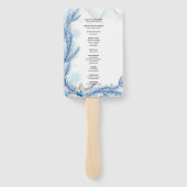 Blue Pine Winter Weihnachtsprogramm Fächer (Rückseite)