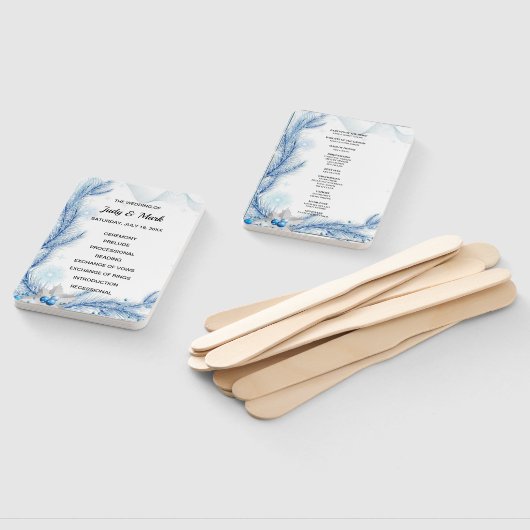 Blue Pine Winter Weihnachtsprogramm Fächer (Non-assembled)