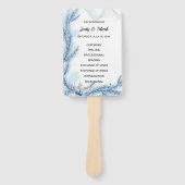 Blue Pine Winter Weihnachtsprogramm Fächer (Vorderseite)