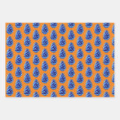Blue Pinecone Artsy Wrapping Craft Paper Geschenkpapier Set (Vorderseite 3)