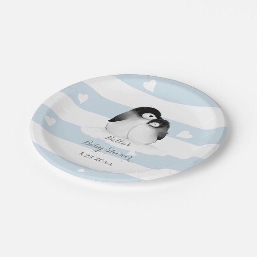 Blue Pinguin Paper Teller (Schrägansicht)