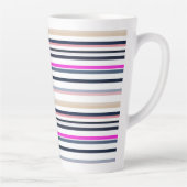 Blue Pink and Sand Stripes Milchtasse (Rechts)