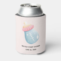 Blue & Pink Baby Flasche Niedlich