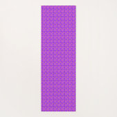 Blue Pink Blume in 3D , Artdeco Yogamatte (Rückseite)