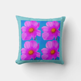 Blue & Pink Blume Power Kissen