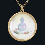 *~* Blue Pink Buddha Botanischer Floral Lotus AP33 Vergoldete Kette<br><div class="desc">( Suche nach AP33 für ähnliche Designs ) Einfach und Minimal Abstrakt Boho Zen Wasserfarbe weich mit GOLD Bereichen. In Silver Plate und Gold Plate gibt es verschiedene Möglichkeiten in Form- und Metallfarben. * Energetisch Enhanced Bohemisch Botanical Garland / Bouquet Floral / Blume Pastel Moderne Beliebt sanft farbenfrohe Zen künstlerischer...</div>