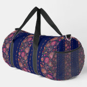 Blue & Pink Chic Custom Duffle Bag (Rechte Ecke)