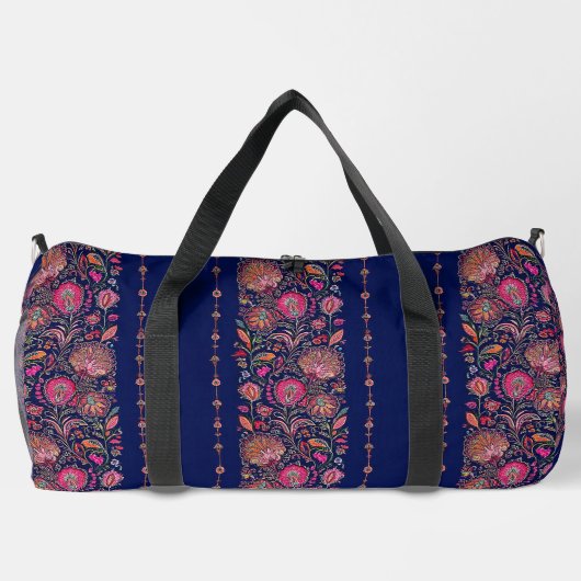 Blue & Pink Chic Custom Duffle Bag (Rückseite)