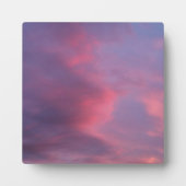 Blue Pink Clouds Fotoplatte (Vorderseite)