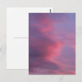 Blue Pink Clouds Postkarte (Vorne/Hinten)