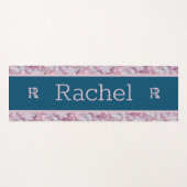 Blue Pink Cool Moderne Elegant Einfache Bezeichnun Yogamatte (Vorderseite (Horizontal))