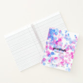 Blue Pink Dots Dankeschön Journal Notizblock (Innenseite)