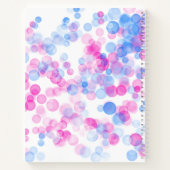 Blue Pink Dots Dankeschön Journal Notizblock (Rückseite)