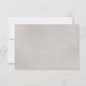 Blue & Pink Elegance Wedding RSVP Karte (Rückseite)