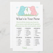 Blue Pink Elephant Was ist in deinem Geldbeutel-Sp (Vorne/Hinten)