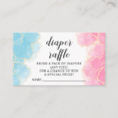 Blue Pink Gender offenbart Gewinnkarten für Gewinn Begleitkarte (Vorderseite)