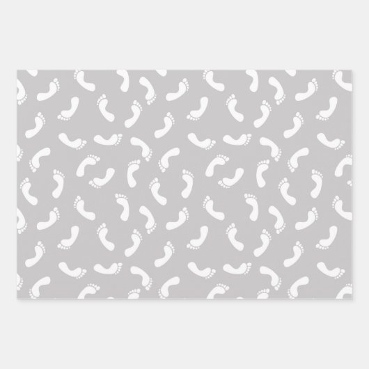 Blue Pink Gender Reveal Packaging Paper Sheets Geschenkpapier Set (Vorderseite 2)