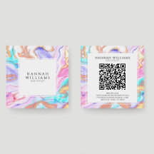 Blue Pink Gold Glitzer QR Code Haarstylle