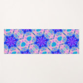 Blue & Pink Gradient Pastel Bubble Art Yogamatte (Vorderseite (Horizontal))