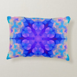 Blue & Pink Gradient Pastell Bubble Art Dekokissen