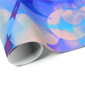 Blue & Pink Gradient Pastell Bubble Art Geschenkpapier (Rolleneckpunkt)