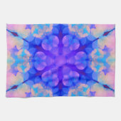 Blue & Pink Gradient Pastell Bubble Art Geschirrtuch (Horizontal)