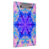 Blue & Pink Gradient Pastell Bubble Art Klemmbrett (Rechts)