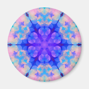 Blue & Pink Gradient Pastell Bubble Art Magnet
