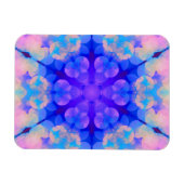 Blue & Pink Gradient Pastell Bubble Art Magnet (Horizontal)