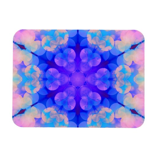 Blue & Pink Gradient Pastell Bubble Art Magnet (Horizontal)