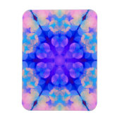 Blue & Pink Gradient Pastell Bubble Art Magnet (Vertikal)