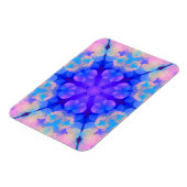 Blue & Pink Gradient Pastell Bubble Art Magnet (Linke Seite)