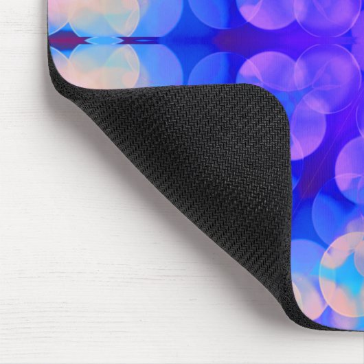 Blue & Pink Gradient Pastell Bubble Art Mousepad (Ecke)