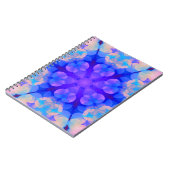 Blue & Pink Gradient Pastell Bubble Art Notizblock (Linke Seite)