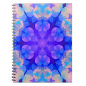 Blue & Pink Gradient Pastell Bubble Art Notizblock (Vorderseite)