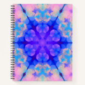 Blue & Pink Gradient Pastell Bubble Art Notizblock (Vorderseite)