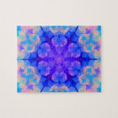 Blue & Pink Gradient Pastell Bubble Art Puzzle (Horizontal)