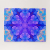 Blue & Pink Gradient Pastell Bubble Art Puzzle (Horizontal)