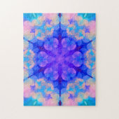 Blue & Pink Gradient Pastell Bubble Art Puzzle (Vertikal)