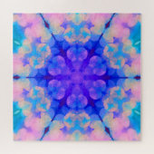 Blue & Pink Gradient Pastell Bubble Art Puzzle (Horizontal)