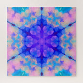 Blue & Pink Gradient Pastell Bubble Art Puzzle (Vertikal)