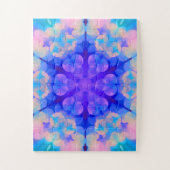 Blue & Pink Gradient Pastell Bubble Art Puzzle (Vertikal)