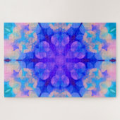 Blue & Pink Gradient Pastell Bubble Art Puzzle (Horizontal)