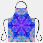Blue & Pink Gradient Pastell Bubble Art Schürze (Vorderseite)